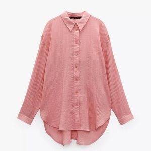 ZARA FLOWY KNOTTED SHIRT